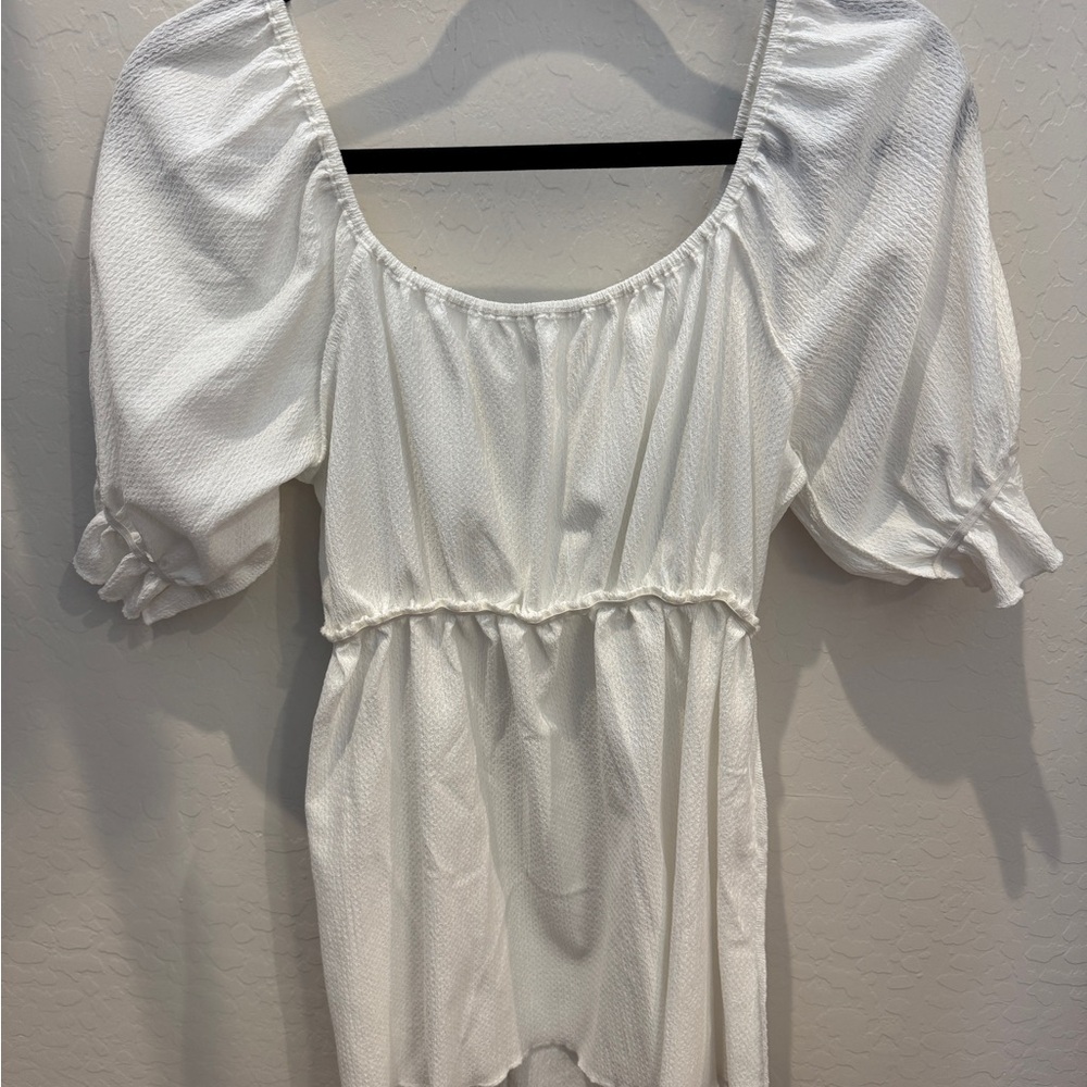 White Puff Sleeve Blouse